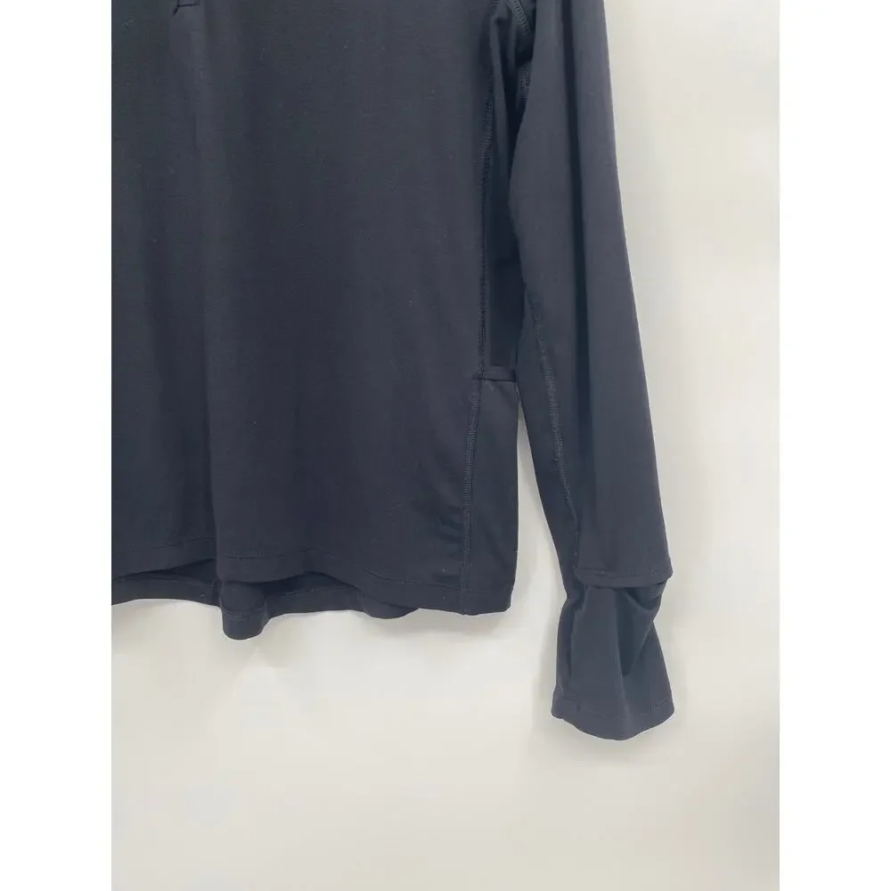 Nike Element Dri-Fit Half-Zip Women’s Running Top CU3220-010 Black Size M